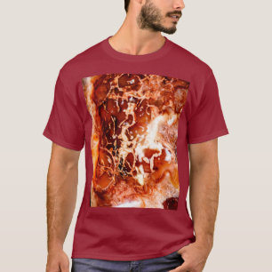 Diepe herfst in steen gebeiteld t-shirt