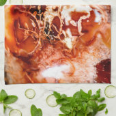 Diepe herfst in steen gebeiteld theedoek (Gevouwen)