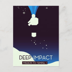 Diepe Impact Ruimte Kunst Briefkaart