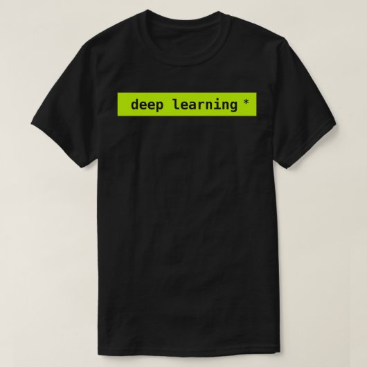 diepe leerneon t-shirt (Design voorkant)