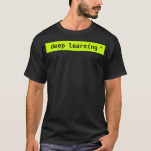 diepe leerneon t-shirt