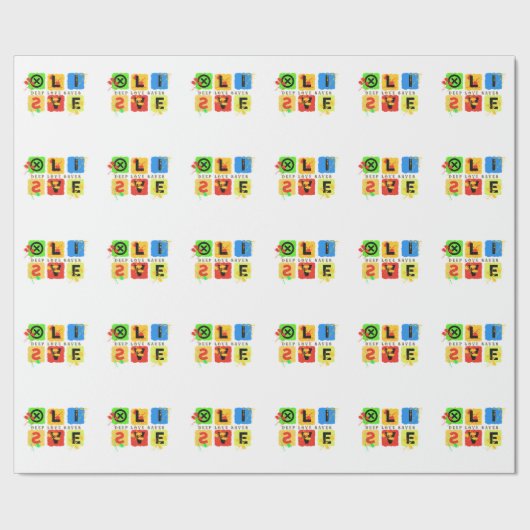 DIEPE LIEFDE REDT LEVENS CADEAUPAPIER (Zoom)