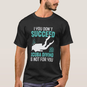 Diepe Onderwater Snorkelaar Scuba Duiken Snorkelen T-shirt