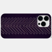 Diepe Paarse moderne stampijlen van Afrika Case-Mate iPhone Case (Achterkant (horizontaal))