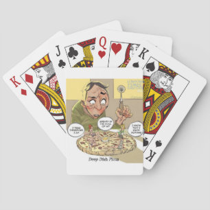 Diepe Pan Pizza Grappig Filosofisch Pokerkaarten