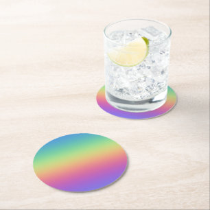 Diepe Regenboog Gradiënt Papier Onderzetters