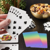 Diepe regenbooggradiënt pokerkaarten (Insitu)