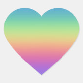 Diepe regenbooggradiënt Stickers (Voorkant)