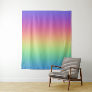 Diepe regenbooggradiënt wandtapijt wandkleed