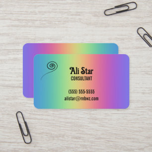 Diepe regenboogkleuren, Visitekaartjes