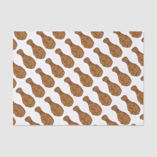 Diepe rode kip Drumstick Soulfood Foodie Tissuepapier (Voorkant)