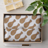 Diepe rode kip Drumstick Soulfood Foodie Tissuepapier (Geschenk)