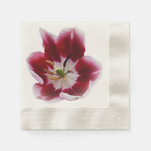 Diepe rode tulp servet