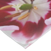 Diepe rode tulp tafelkleed (Gekanteld)