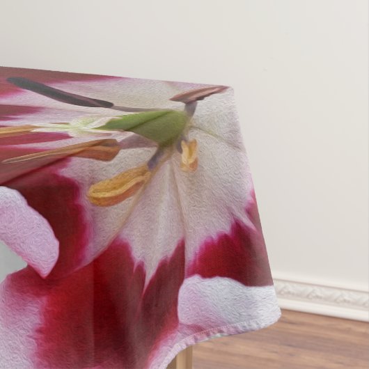 Diepe rode tulp tafelkleed (Voorbeeld)