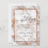 Diepe Roos Gold/kopermarmer Kaart (Voorkant)