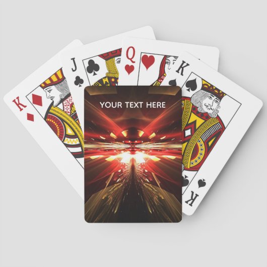Diepe ruimte fractal pokerkaarten (Achterkant)