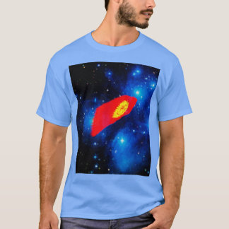 Diepe ruimte Kirgizië Vlag T-shirt