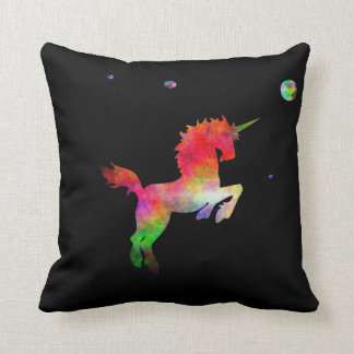 Diepe ruimte multi-hued Unicorn Kussen