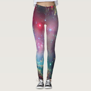 Diepe ruimte sterrencluster vibrante yogabroek leggings
