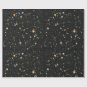 Diepe ruimtesterren en sterrenstelsels cadeaupapier (Vlak)