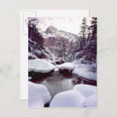 Diepe sneeuw in Middle Emerald Pools Briefkaart (Voorkant / Achterkant)