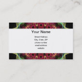 Diepe ventilator met bladeren visitekaartje (Achterkant)