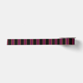 Diepe vintage gestreepte roze patroon satijnen lin lint