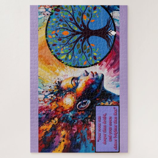 Diepe wortels, heldere kroon puzzel (Verticaal)