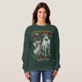 (Diepe wouden) Mode trendy eenhoorn katten leuk Trui (Voorkant volledig)