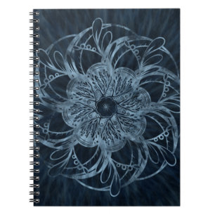 Diepe Zee Blue Mandala-laptop Notitieboek