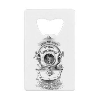 Diepe Zee duikhelm Kredietkaart Flessenopener
