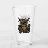 Diepe Zee, Ocean Bell Diver, Octopus, Anchor Glas (Voorkant)