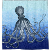 Diepe Zee Octopus Douchegordijn (Voorkant)
