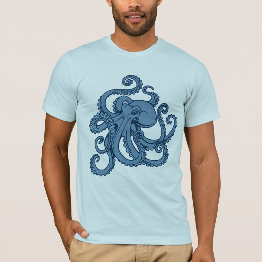 Diepe Zee Octopus T-shirt (Voorkant)