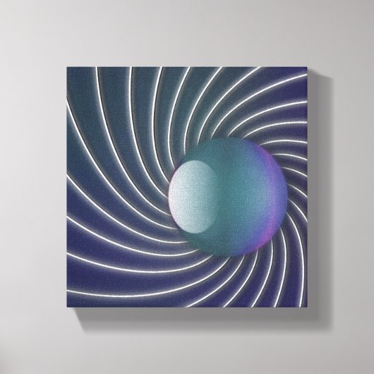 Diepe Zee — Spirals Canvas afdrukken (Voorkant)