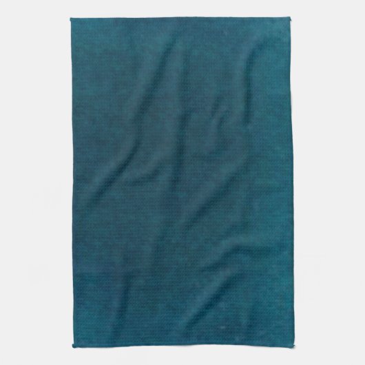 Diepe Zee Waterverf - Donkerblauw Blauwgroen en Aq Theedoek (Verticaal)