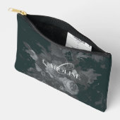 Diepgroen  bloemstilleven stijlvol etui (Open)