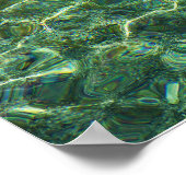 Diepgroene zoete wateren poster (Hoek)