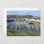 Dieppe Harbour, Normandy, Frankrijk; Briefkaart (Voorkant / Achterkant)