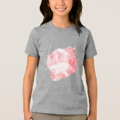 Dieprode Echo's Tri-Blend Shirt (Voorkant)