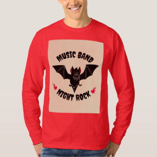 Dieprode overhemd met lange mouwen Klassieke cas T-shirt