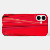 Dieprood | Mooie Rode Textuur Abstracte Kunst Case-Mate iPhone Case (Achterkant (horizontaal))