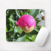 dieproze knop muismat (Met muis)