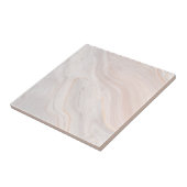 Dieproze marmeren afwerking decoratief 4,25" vierk tegeltje (Zijkant)