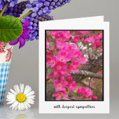 Diepste sympathiekaart Painterly Crabapple Blossom Kaart