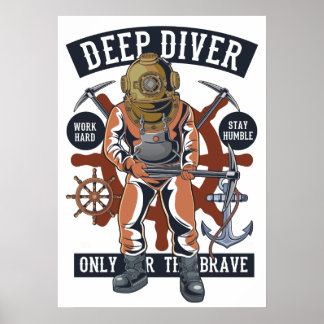  diepteduiker poster