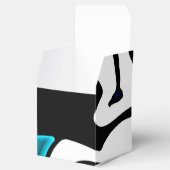 Dieptelading: Abstract Zwart, Wit & Blauw Bedankdoosjes (Geopend)