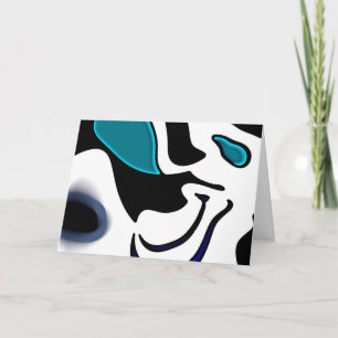 Dieptelading: Abstract Zwart, Wit & Blauw Kaart