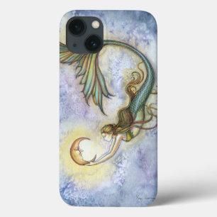 Diepzee Maan Zeemeermin Fantasie Kunst iPhone 13 Hoesje